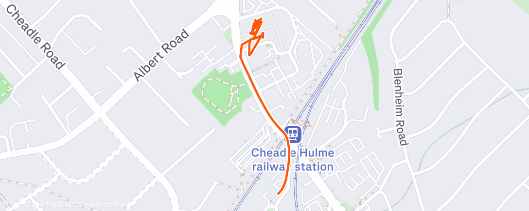 Map of the activity, Xmas sweat @ RISE