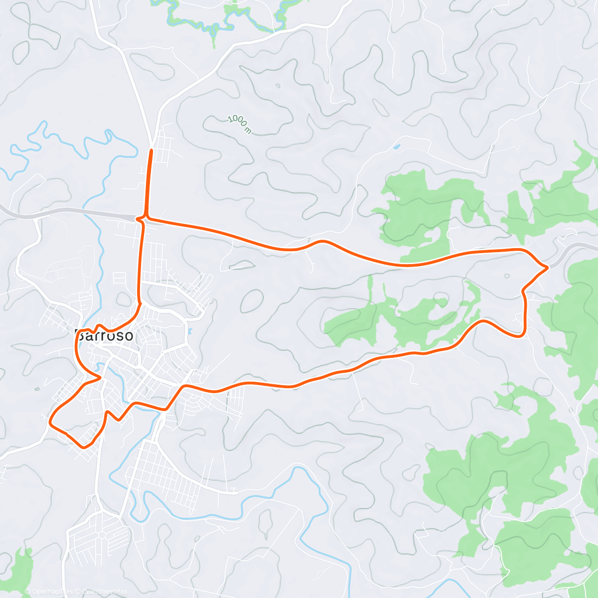 Карта физической активности (Pedal de 10.000 km do Reinaldo)
