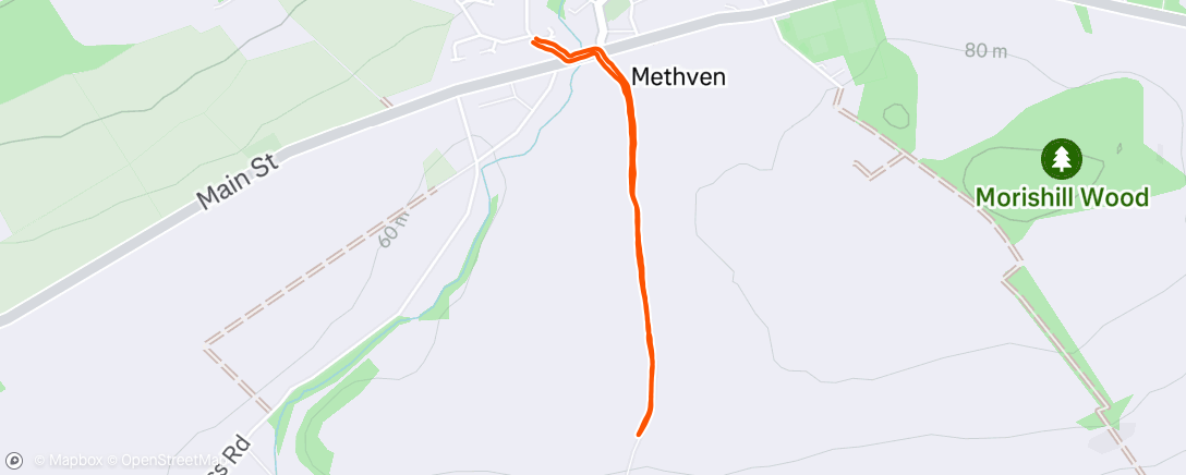 Map of the activity, Lunch Walk
