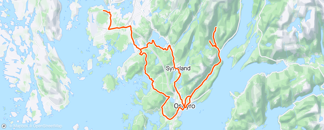 Map of the activity, Øvredal og Midtsæter
