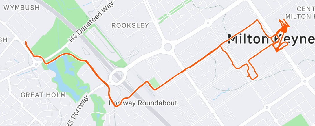 Map of the activity, Afternoon Ride