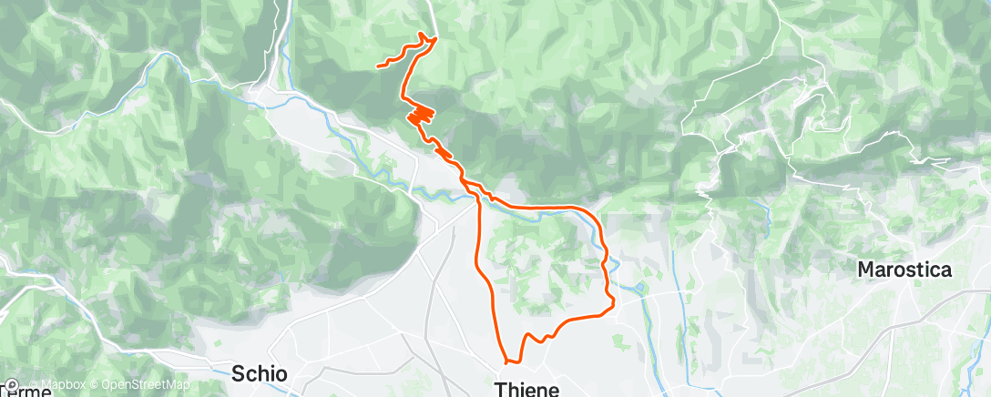 Map of the activity, Giro dell'ora di pranzo