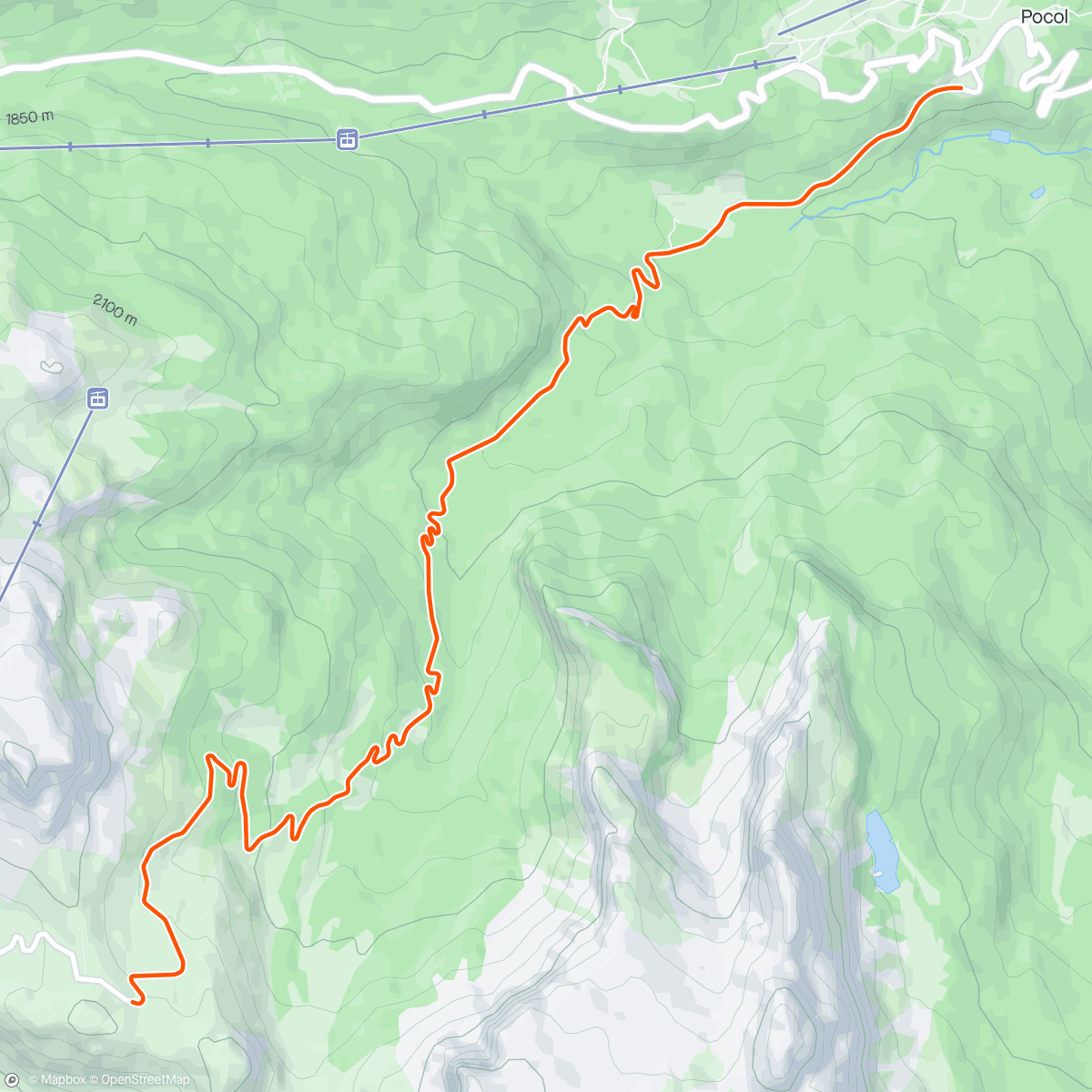 Карта физической активности (ROUVY - Passo Giau)