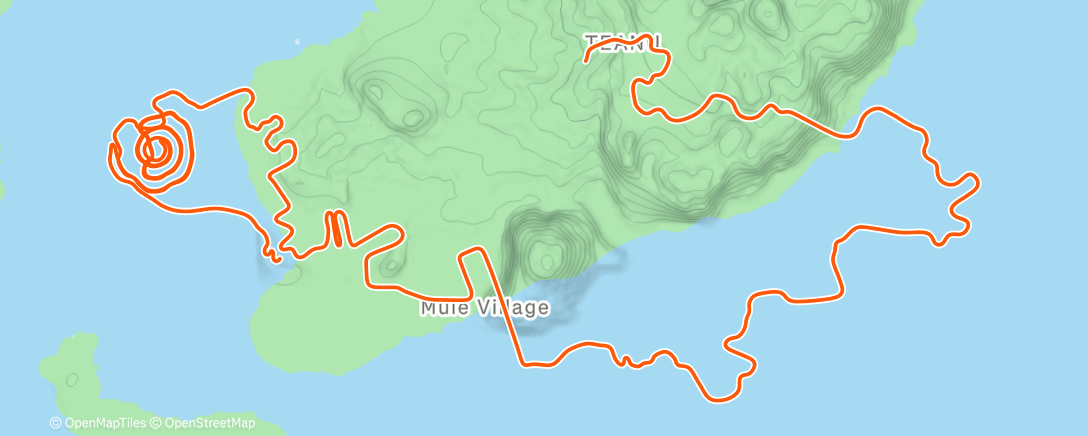 Map of the activity, Zwift - 70.3 Development (1) on Out And Back Again in Watopia