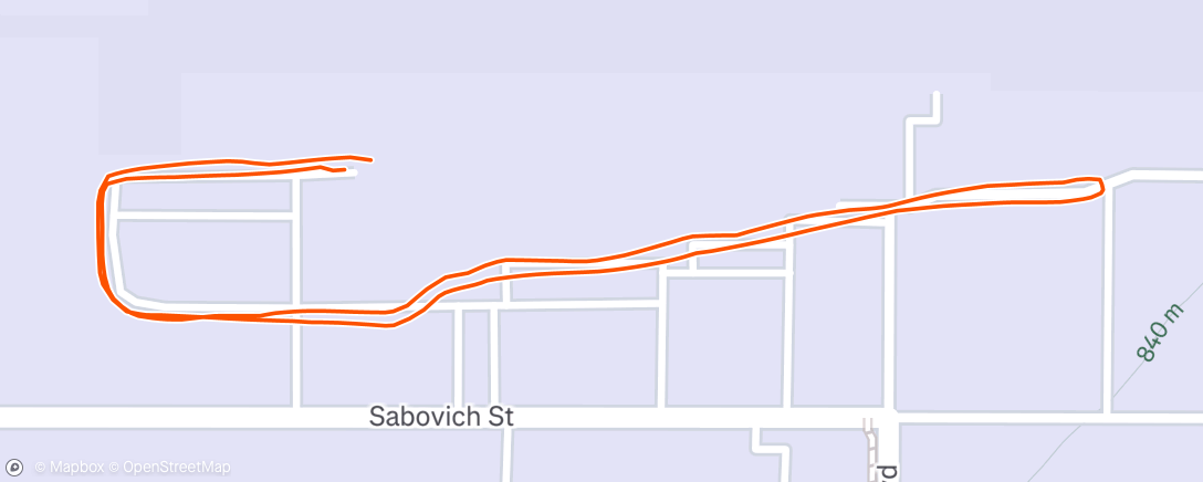 Map of the activity, Afternoon Walk