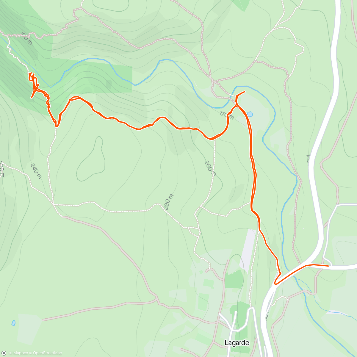 Mapa da atividade, Petite rando au ravin de l’arc