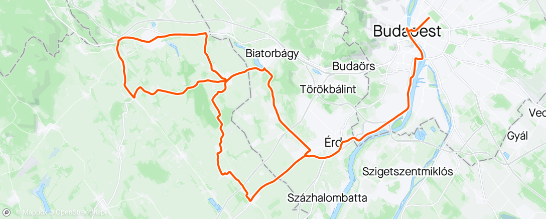 Map of the activity, Hungary day 4