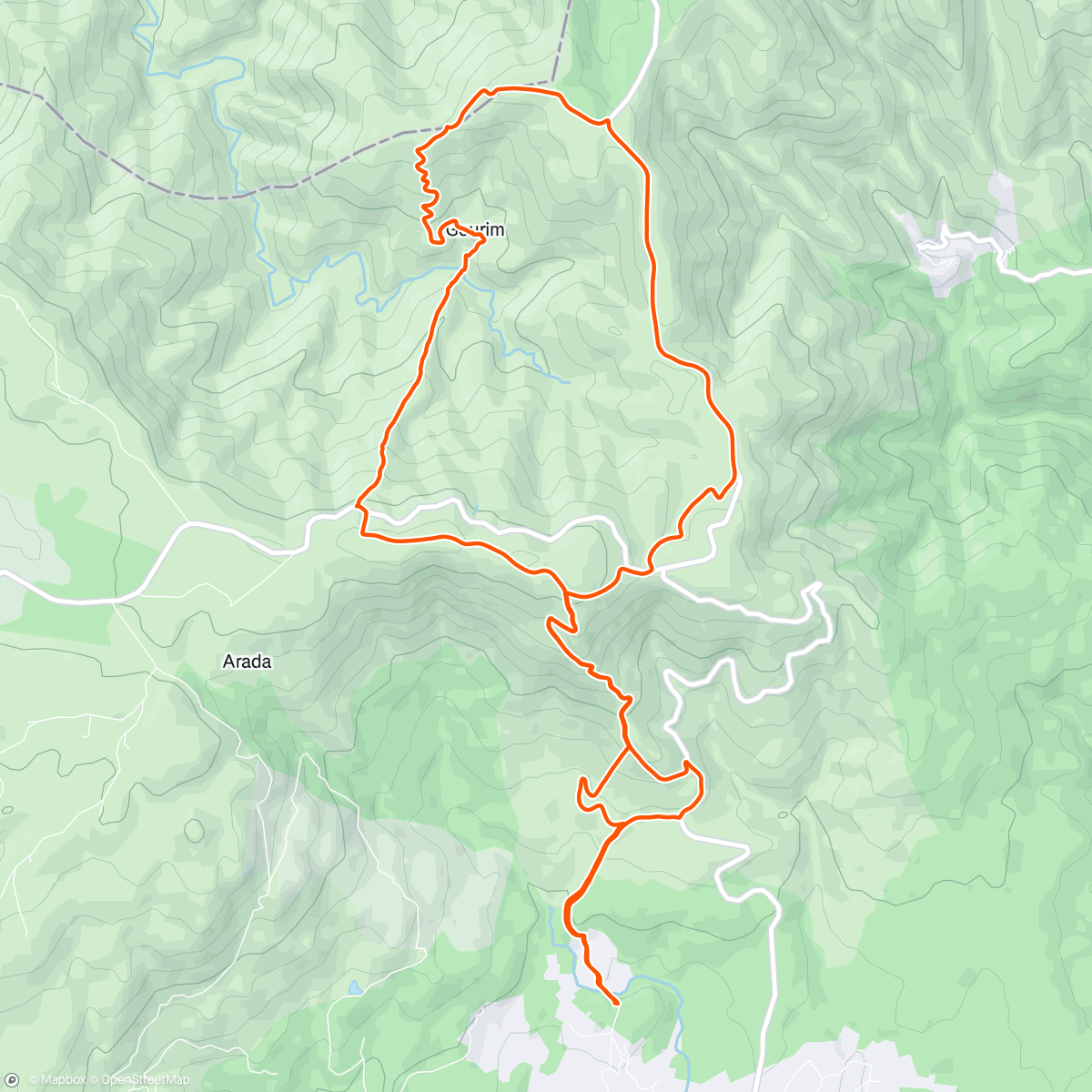 Map of the activity, Arada ⛰️