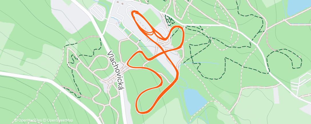 Map of the activity, Slalom