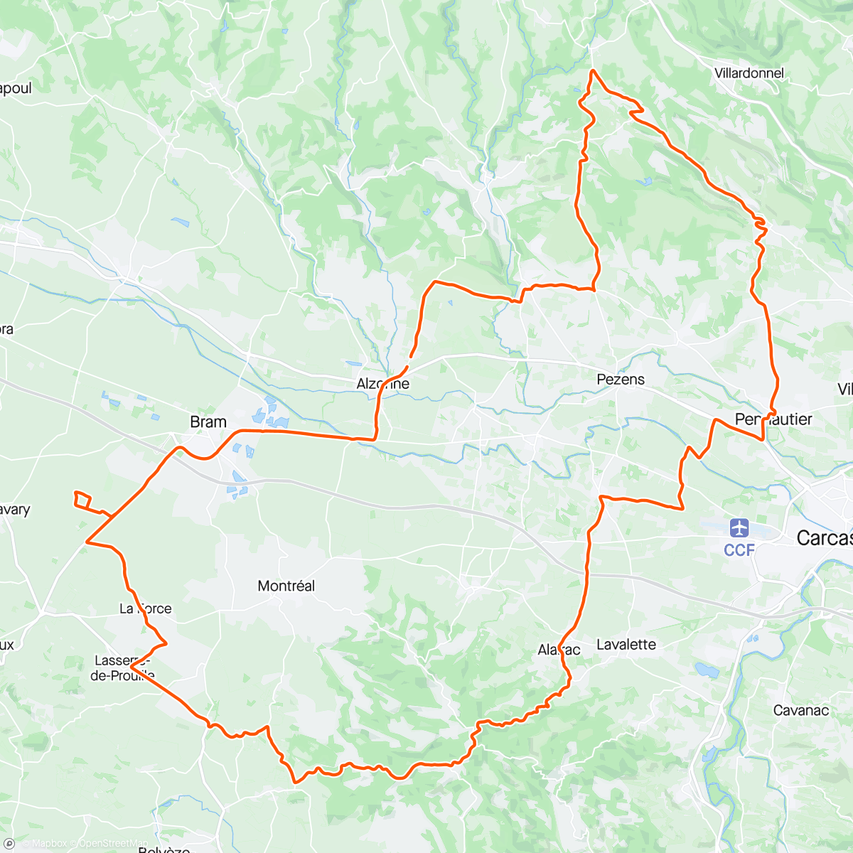 Map of the activity, 🇫🇷 Route des vins du Cabardes