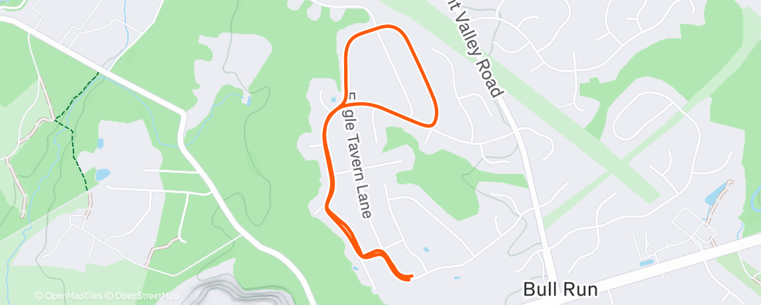 Карта физической активности (Afternoon Run)