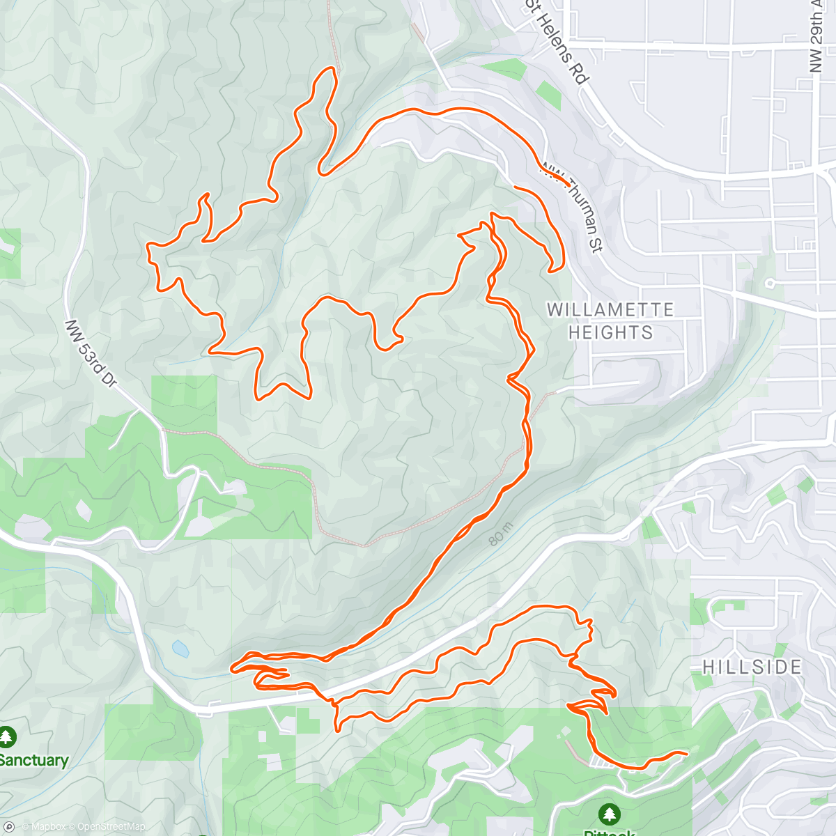 Map of the activity, Pittock+