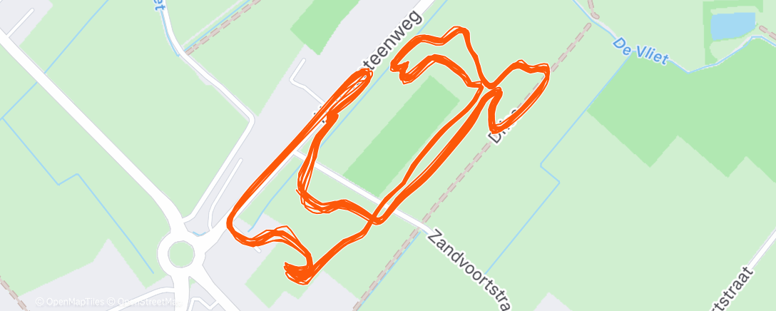 Map of the activity, UCI World Cup Dendermonde