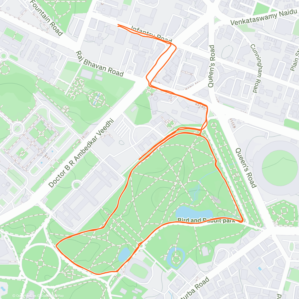 Map of the activity, Lauf am Morgen ☀️