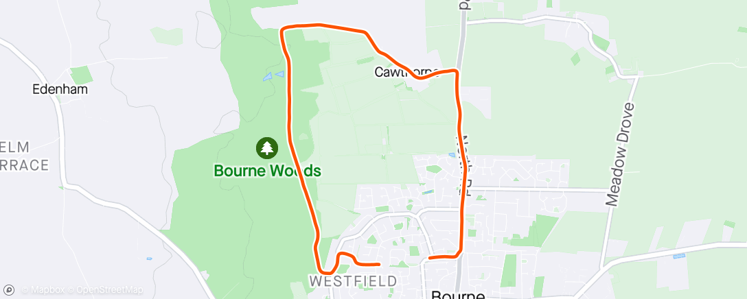 Mapa da atividade, Day 6. 2nd walk 4.6 miles altogether today