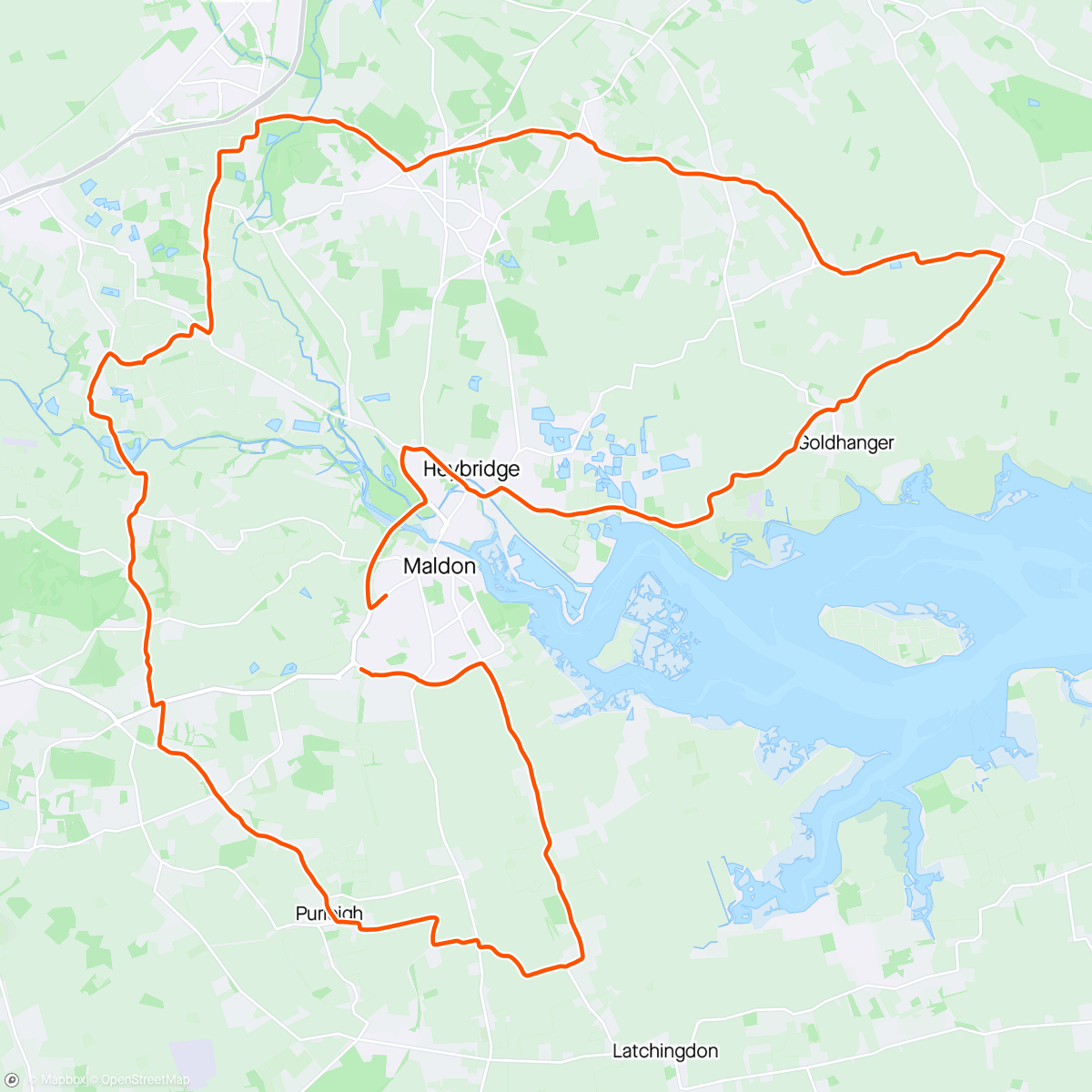 Map of the activity, skid risk