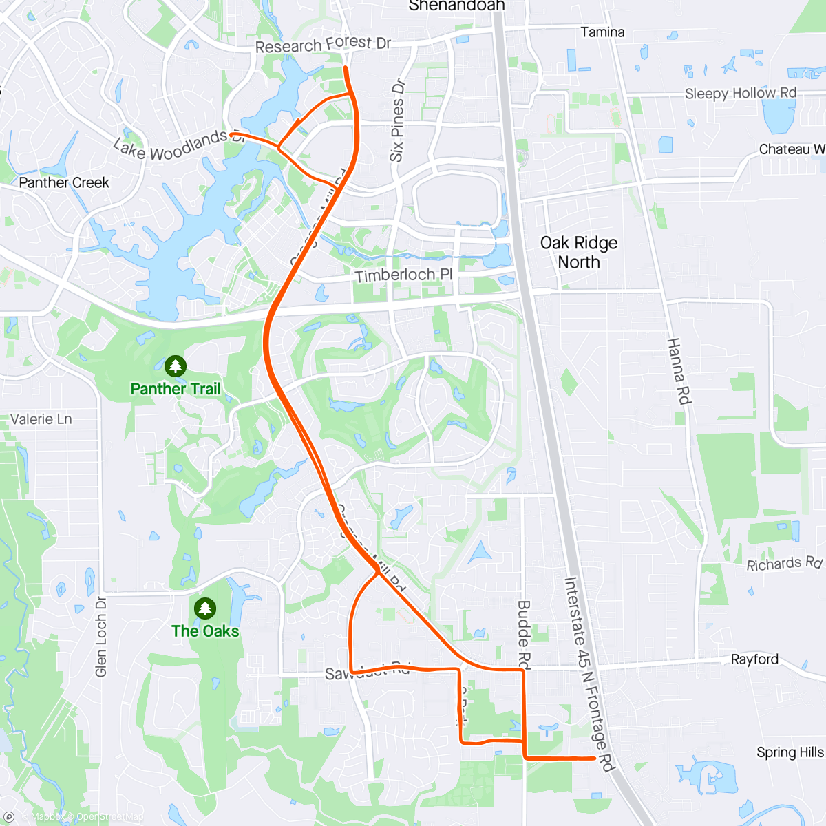 Mappa dell'attività 90mins TT last Pre-Race Morning Ride
