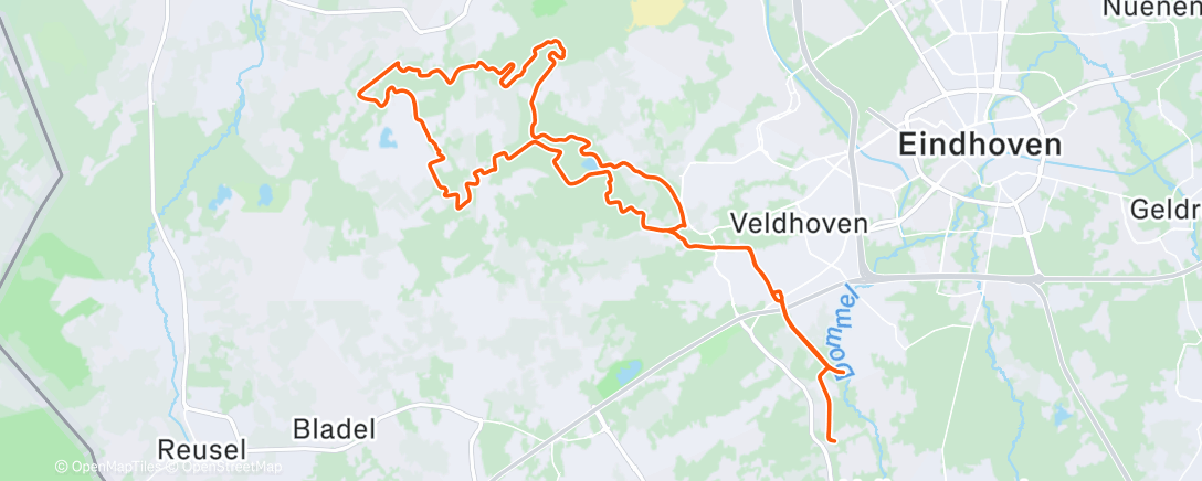 Map of the activity, TT Veldhoven + Volmolen