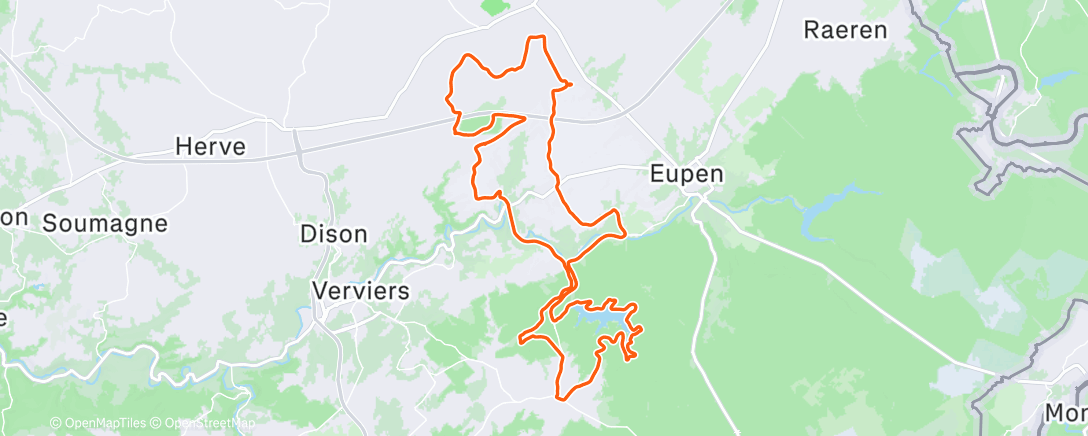 Map of the activity, Gravel ☃️