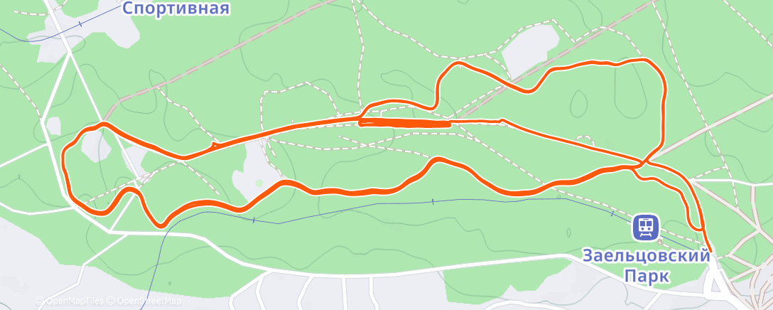 Map of the activity, Утренний забег