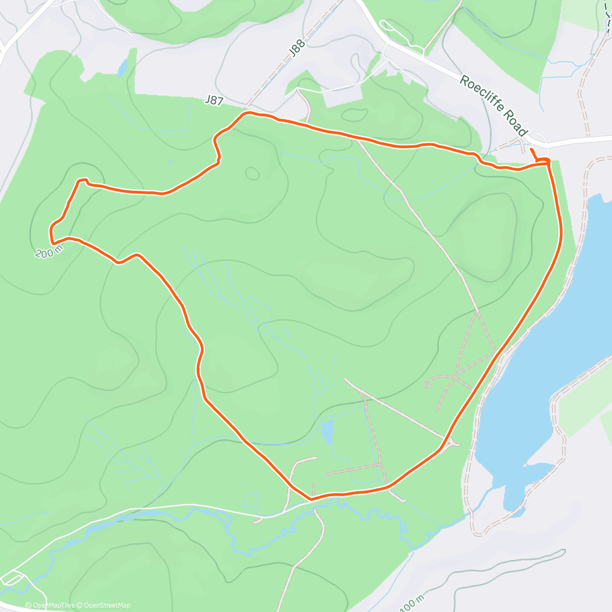 Map of the activity, Afternoon Walk