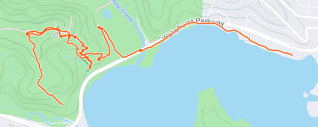 Map of the activity, Morning Mountain Bike Ride