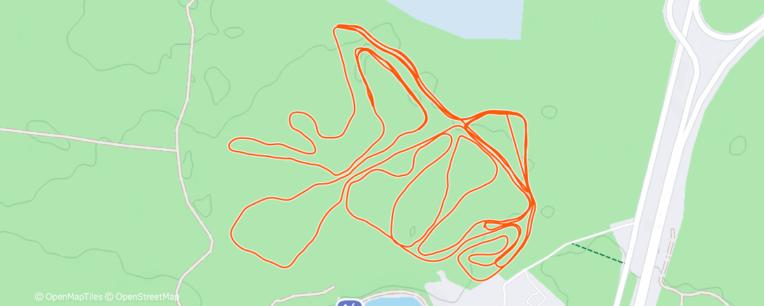 Map of the activity, Северный лыжный заезд (после обеда)