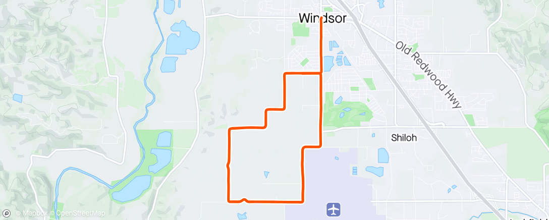 Map of the activity, Three laps of the ol’ Windsorprijs