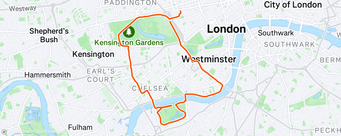 Map of the activity, AR LDN /// Long Run
