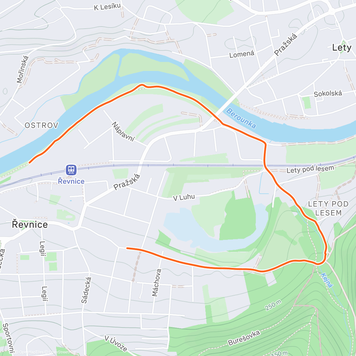 Map of the activity, Vanoční procházka