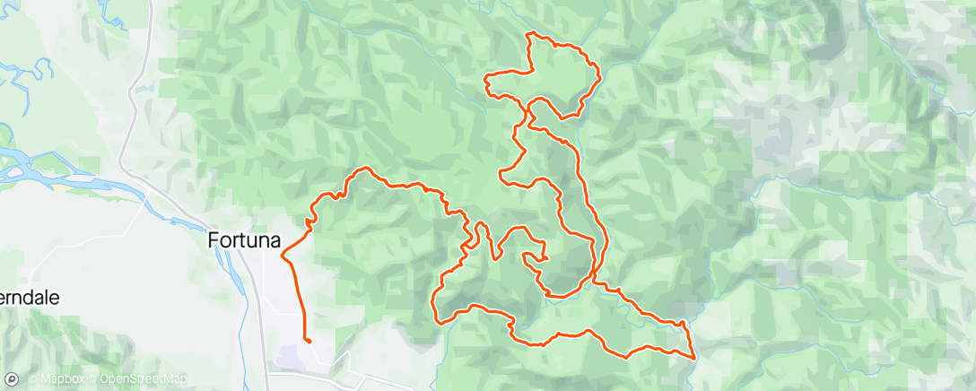 Map of the activity, Mtb With Crazy Casey!😎🤙