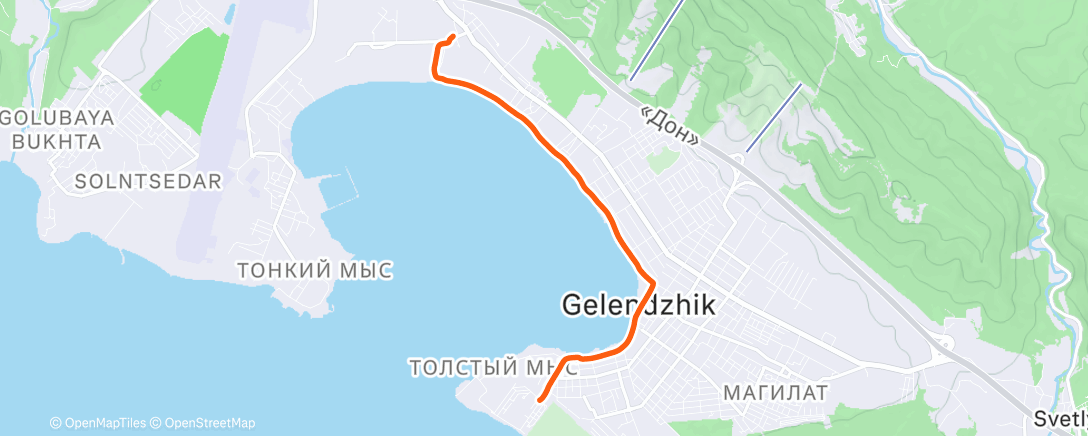 Map of the activity, Afternoon Ride