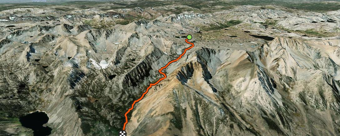 Map of the activity, Morning Hike