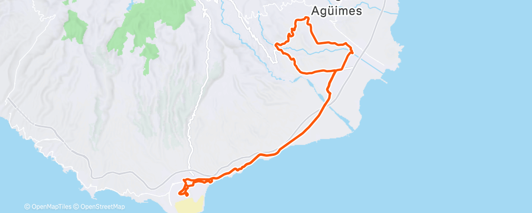Map of the activity, Afternoon Ride