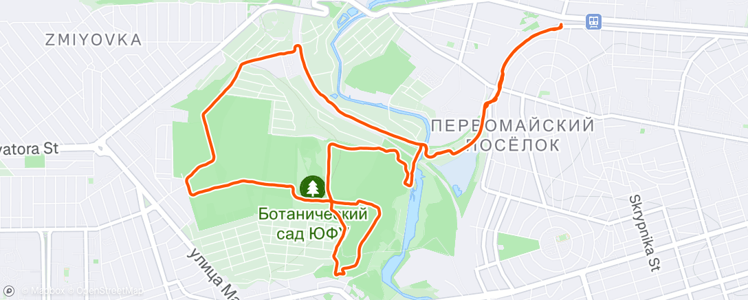 Map of the activity, Ботаническая среда