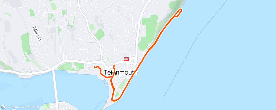 Map of the activity, Afterwork Run