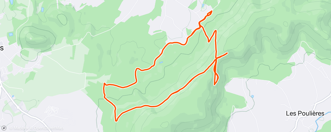 Map of the activity, Morning Run