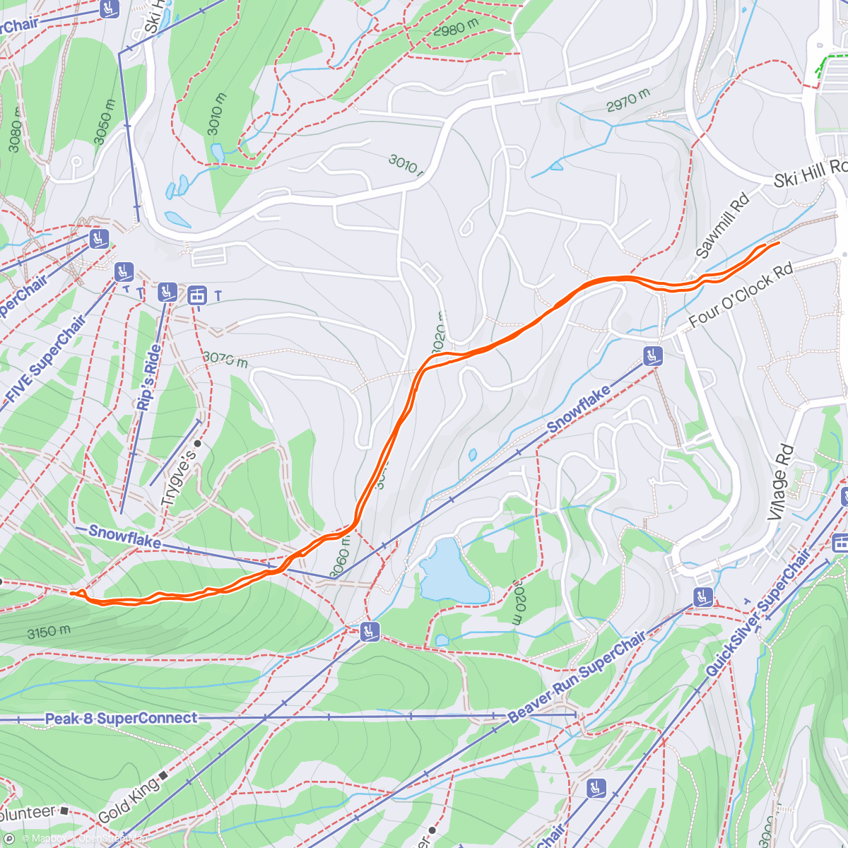 アクティビティ「Morning Hike」の地図