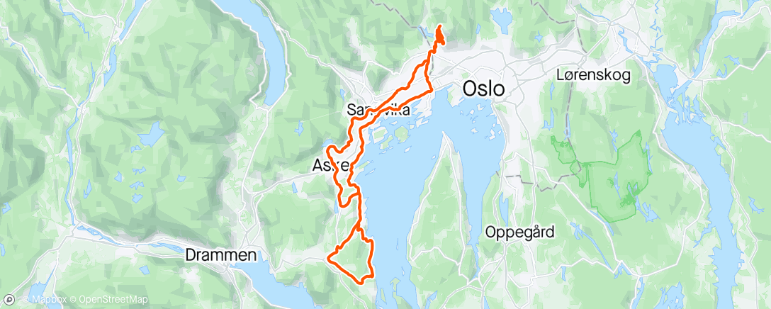 Map of the activity, Morning Ride