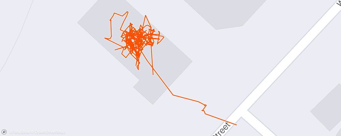 Map of the activity, Afternoon Workout