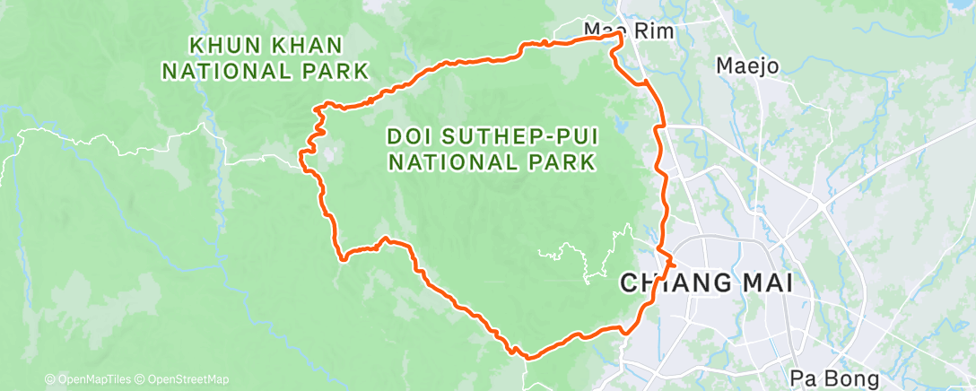 Map of the activity, Family Christmas Ride