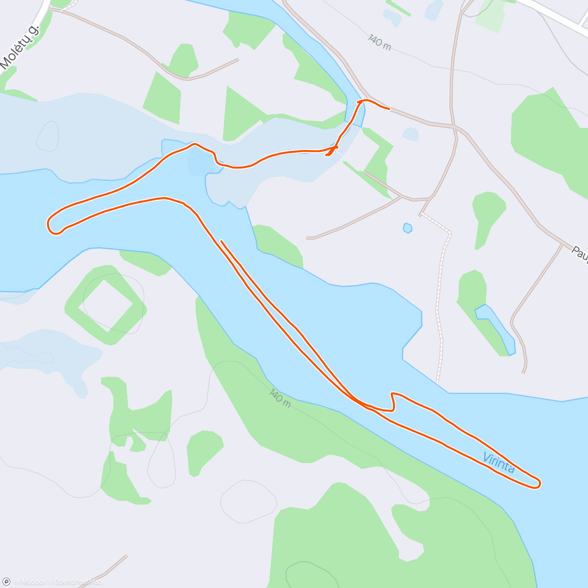 Map of the activity, Evening Activity