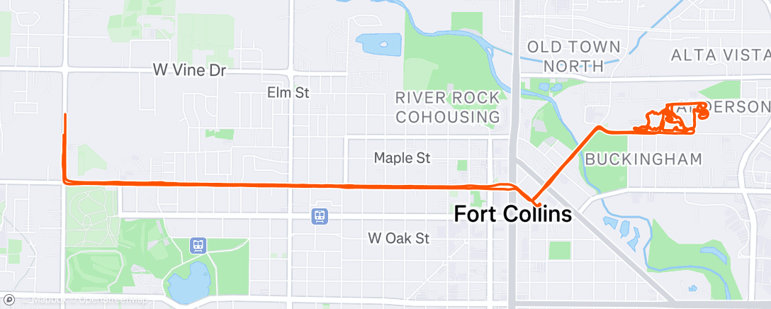 Map of the activity, Oh buddy we were caffeinated