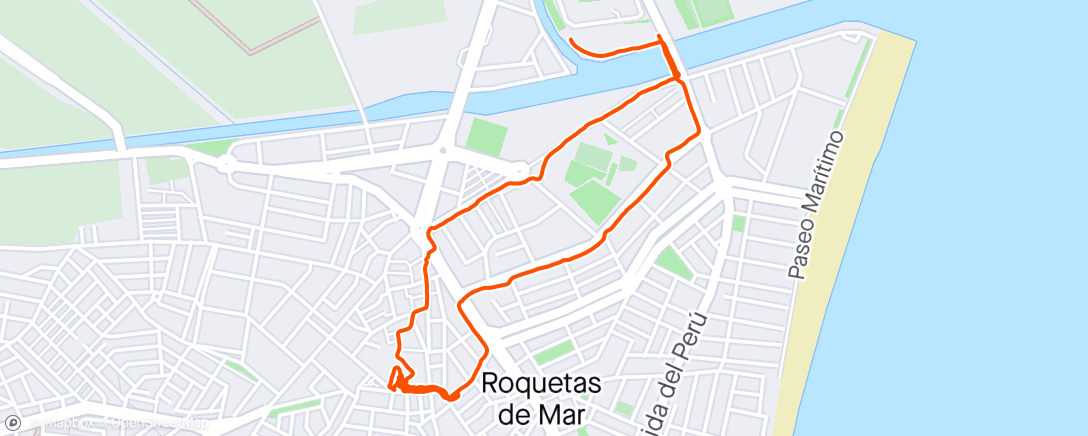 Karte der Aktivität „Caminata de tarde”