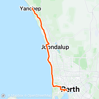 Yanchep to Kings Park v1 | 61.2 km Cycling Route on Strava