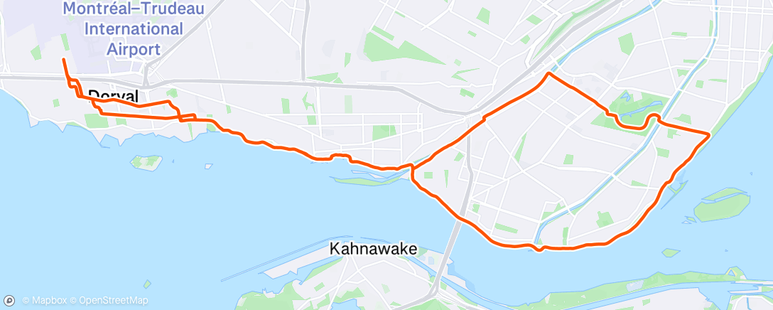 Mapa da atividade, Sortie vélo le matin