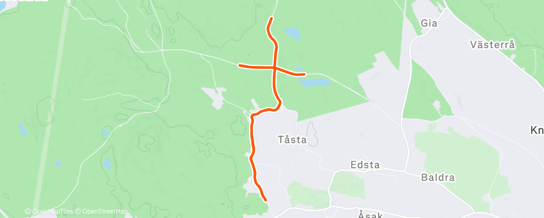 Mapa da atividade, Afternoon Run