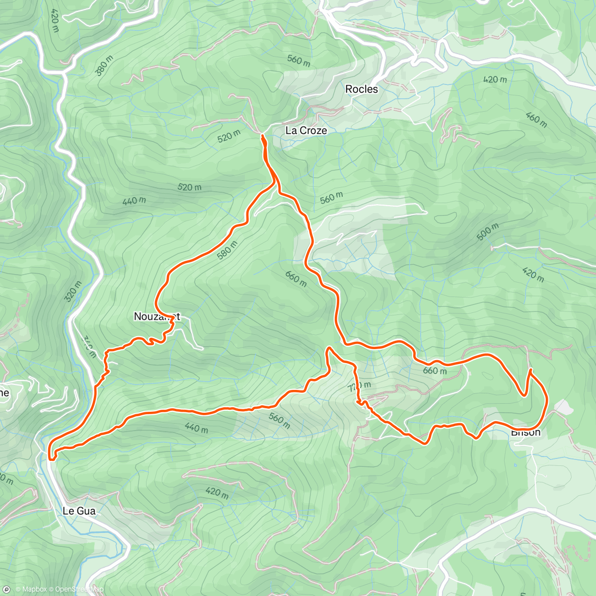 Map of the activity, Tour de Brison de Noël 🥰🎄