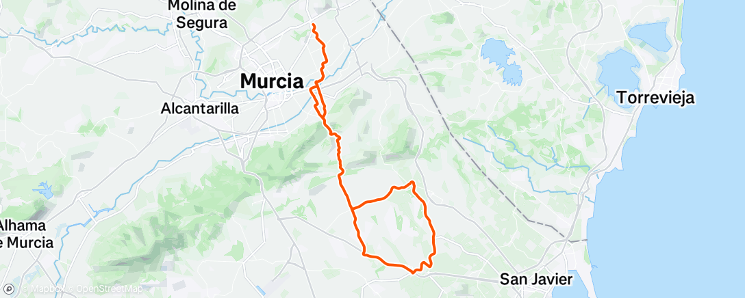 Map of the activity, Afternoon Ride