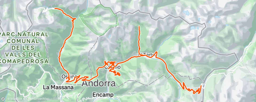 Map of the activity, Up an down